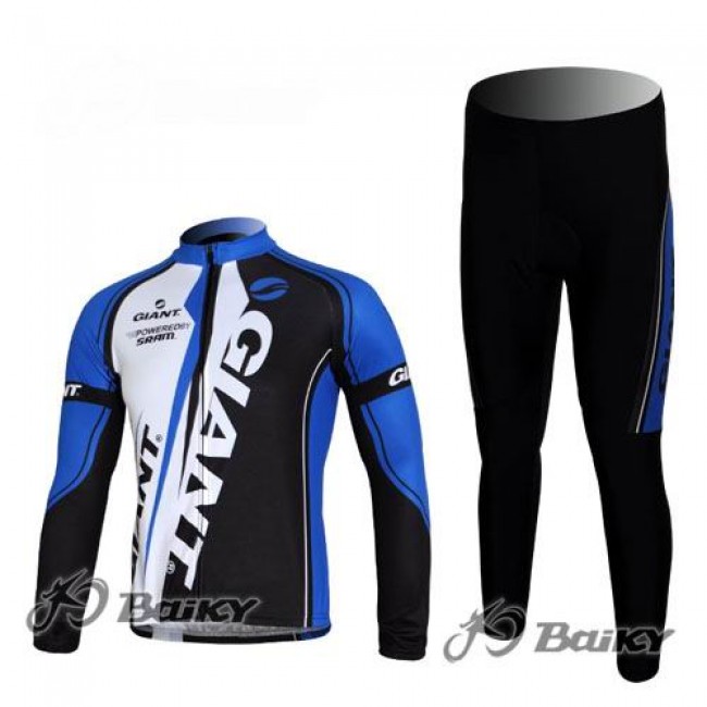 Giant Sram Pro Team Radbekleidung Satz Fahrradtrikot Langarm und Lang Radhose Blau Weiß Schwarz Radtrikot Kaufen Giant Sram Pro Team Radbekleidung Satz Fahrradtrikot Langarm und Lang Radhose Blau Weiß Schwarz Radtrikot Kaufen