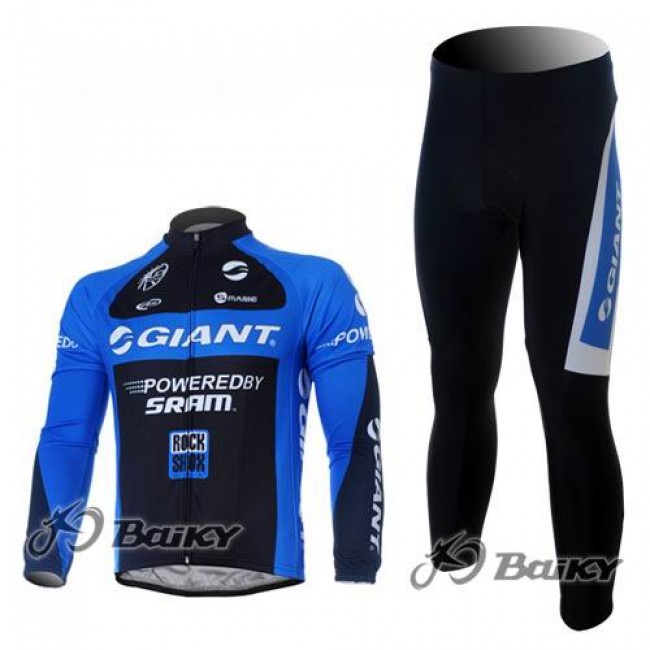 Giant Sram Pro Team Radbekleidung Satz Fahrradtrikot Langarm und Lang Radhose Schwarz Blau Radtrikot Kaufen Giant Sram Pro Team Radbekleidung Satz Fahrradtrikot Langarm und Lang Radhose Schwarz Blau Radtrikot Kaufen