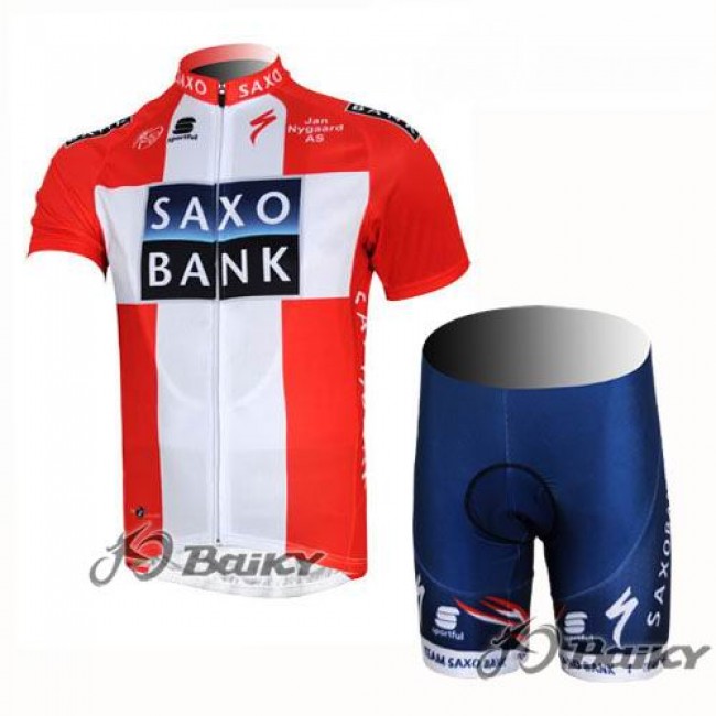2012 Saxo Bank Dnischer Champion Radbekleidung Radtrikot Kurzarm und Fahrradhosen Kurz Rot Weiß Radtrikot Kaufen 2012 Saxo Bank Dnischer Champion Radbekleidung Radtrikot Kurzarm und Fahrradhosen Kurz Rot Weiß Radtrikot Kaufen