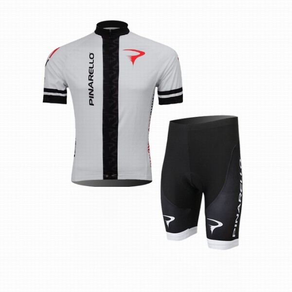 2014 Pinarello Radbekleidung Radtrikot Kurzarm und Fahrradhosen Kurz Schwarz Weiß Radtrikot Kaufen