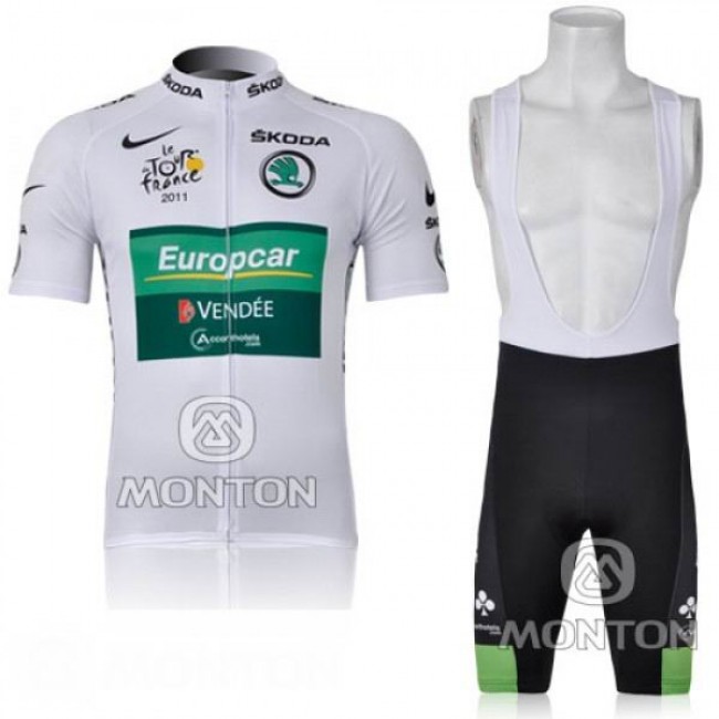 Europcar Pro Team Vendee Fahrradbekleidung Satz Fahrradtrikot Kurzarm Trikot und Kurz Trägerhose Weiß Radtrikot Kaufen Europcar Pro Team Vendee Fahrradbekleidung Satz Fahrradtrikot Kurzarm Trikot und Kurz Trägerhose Weiß Radtrikot Kaufen