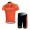 Euskaltel-Euskadi Pro Team Radtrikot Kurzarm Kurz Radhose Kits Orange Radtrikot Kaufen
