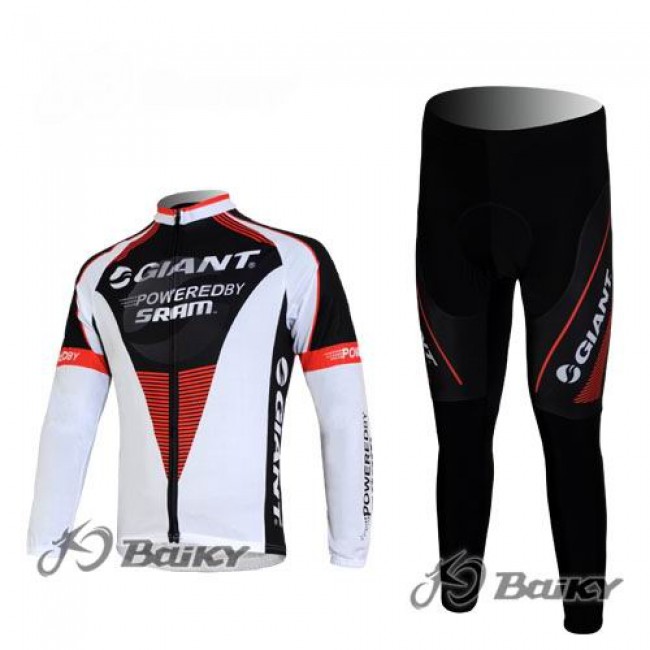Giant Sram Pro Team Fahrradbekleidung Radtrikot Satz Langarm und Lange Fahrradhose Weiß Schwarz Rot Radtrikot Kaufen Giant Sram Pro Team Fahrradbekleidung Radtrikot Satz Langarm und Lange Fahrradhose Weiß Schwarz Rot Radtrikot Kaufen