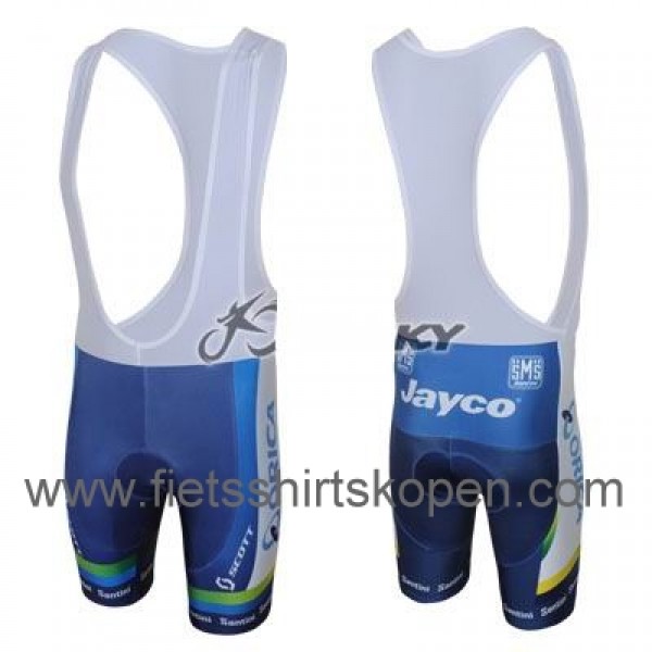 2013 Green Edge ORICA Fahrradbekleidung Satz Fahrradtrikot Kurzarm Trikot und Kurz Trägerhose Blau Radtrikot Kaufen
