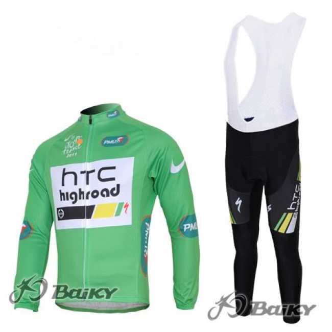 HTC-Highroad Pro Team Fahrradbekleidung Radtrikot Satz Langarm und Lange Trägerhose Grün Weiß Radtrikot Kaufen HTC-Highroad Pro Team Fahrradbekleidung Radtrikot Satz Langarm und Lange Trägerhose Grün Weiß Radtrikot Kaufen