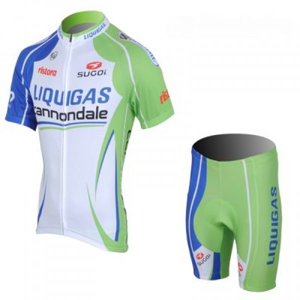 2013 Liquigas Cannondale Pro Team Radtrikot Kurzarm und Kurz Radhose Kits Grün Radtrikot Kaufen
