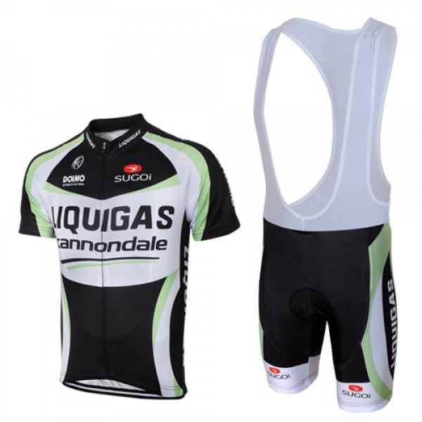 2012 Liquigas Cannondale Pro Team Fahrradbekleidung Satz Fahrradtrikot Kurzarm Trikot und Kurz Trägerhose Schwarz Radtrikot Kaufen