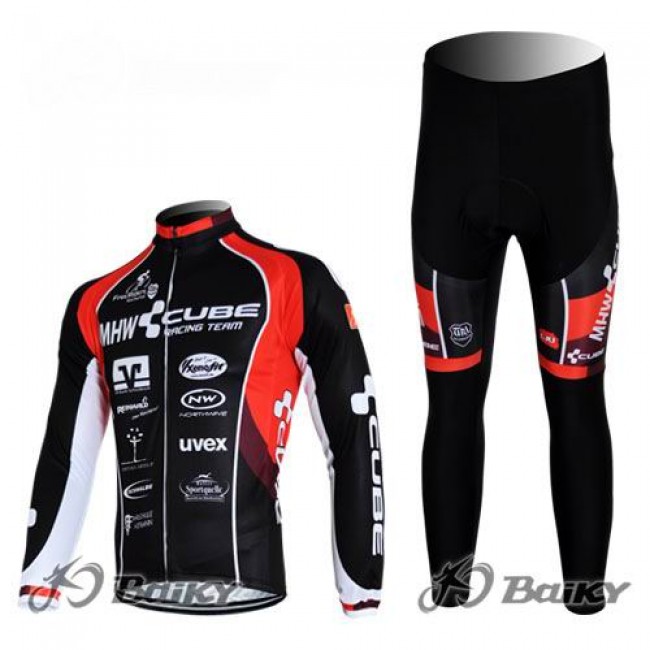 MHW Cube Racing Team Fahrradbekleidung Radtrikot Satz Langarm und Lange Fahrradhose Rot Schwarz Radtrikot Kaufen MHW Cube Racing Team Fahrradbekleidung Radtrikot Satz Langarm und Lange Fahrradhose Rot Schwarz Radtrikot Kaufen
