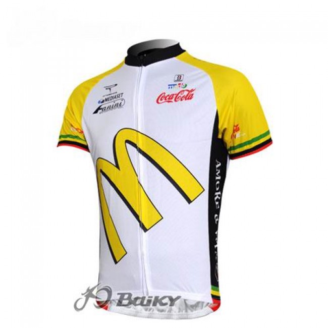 McDonald Legea Pro Team Radtrikot Kurzarm Weiß Gelb Radtrikot Kaufen McDonald Legea Pro Team Radtrikot Kurzarm Weiß Gelb Radtrikot Kaufen