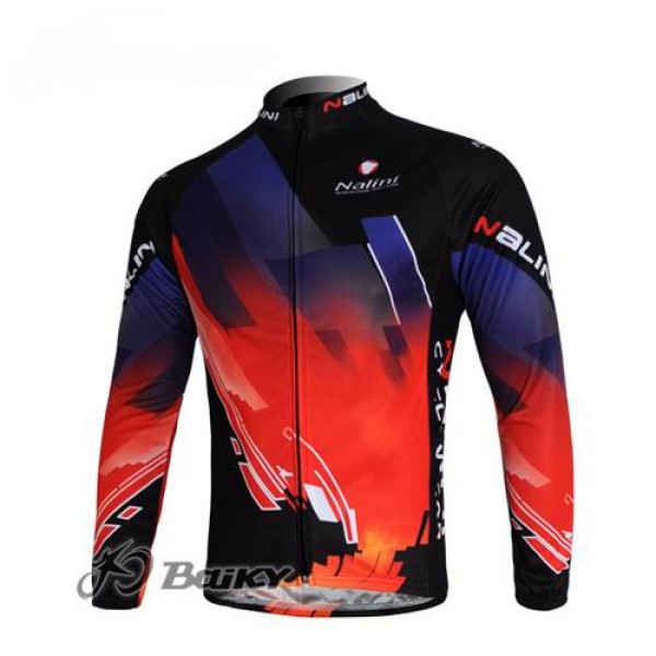 Nalini Pro Team Fahrradtrikot Langarm Rot Schwarz Radtrikot Kaufen