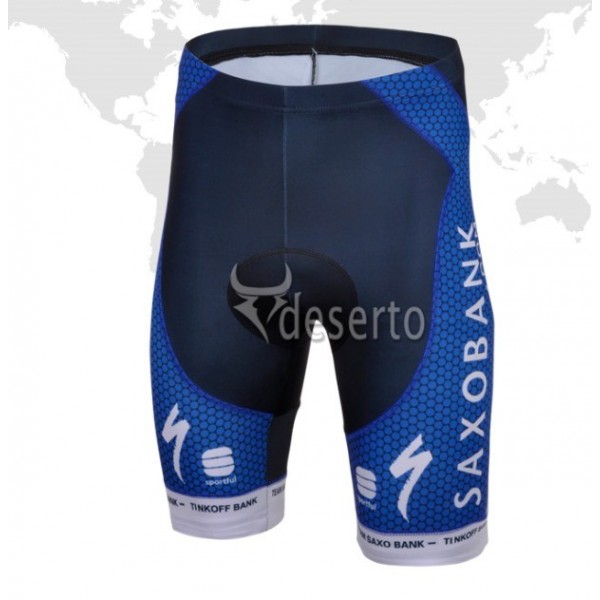 2013 Saxo Bank Tinkoff Pro Team Kurz Radhose Dunkel Blau Radtrikot Kaufen