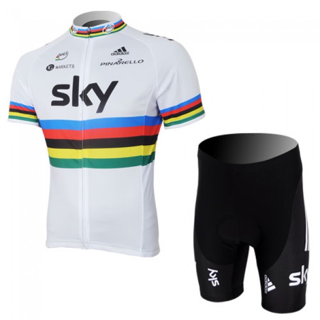 2013 Team Sky UCI Radtrikot Kurzarm und Kurz Radhose Kits Weiß Schwarz Radtrikot Kaufen 2013 Team Sky UCI Radtrikot Kurzarm und Kurz Radhose Kits Weiß Schwarz Radtrikot Kaufen