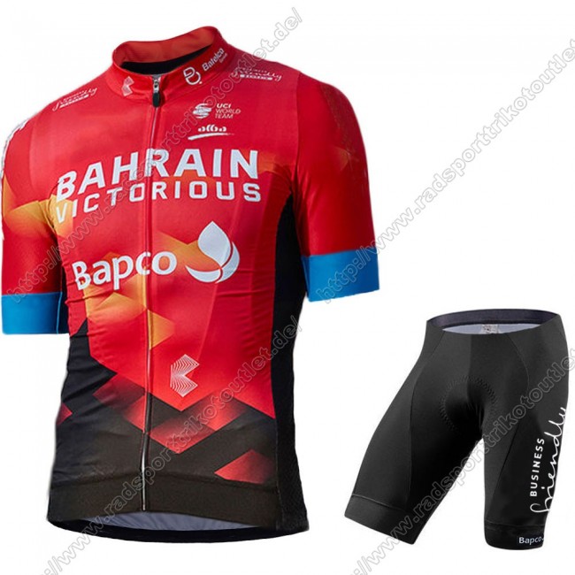 Profiteams Bahrain Victorious 2021 Radbekleidung Satz Trikot Kurzarm+Trägerhosen Set Outl Radtrikot Kaufen Profiteams Bahrain Victorious 2021 Radbekleidung Satz Trikot Kurzarm+Trägerhosen Set Outl Radtrikot Kaufen
