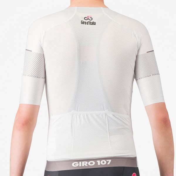 Herren Weißes Trikot Giro d'Italia 2024 Race Radtrikot Kaufen