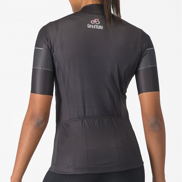 Damen Schwarzes Trikot Damen Giro d'Italia 2024 Competizione Radtrikot Kaufen