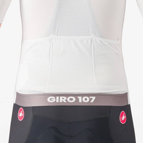 Herren Weißes Trikot Giro d'Italia 2024 Race Radtrikot Kaufen