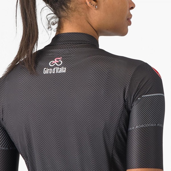 Damen Schwarzes Trikot Damen Giro d'Italia 2024 Competizione Radtrikot Kaufen