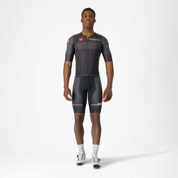 Herren Schwarzes Trikot Giro d'Italia 2024 Race Radtrikot Kaufen