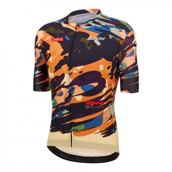 Herren Santini Vuelta Espana 2024 trikot-Cuitu Negru Radtrikot Kaufen