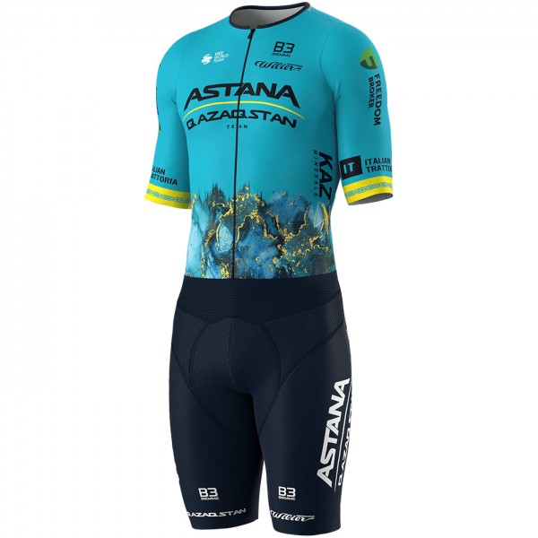 Herren Biemme Astana Qazaqstan 2024 einteiler Radtrikot Kaufen