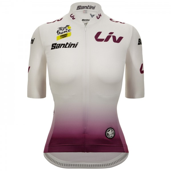 Damen Weißes Damen-T-Shirt Tour de France 2024 Radtrikot Kaufen