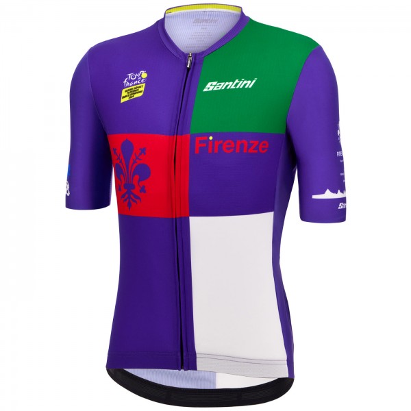 Herren Jersey Santini Tour de France 2024-Florenz Radtrikot Kaufen