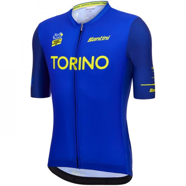 Herren Jersey Santini Tour de France 2024-Turin Radtrikot Kaufen