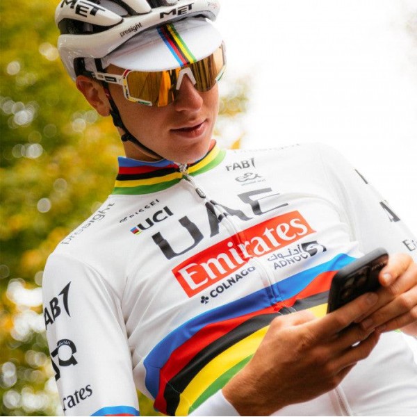 Herren Team UAE 2024 Pissei langarmtrikot-Weltmeister Radtrikot Kaufen