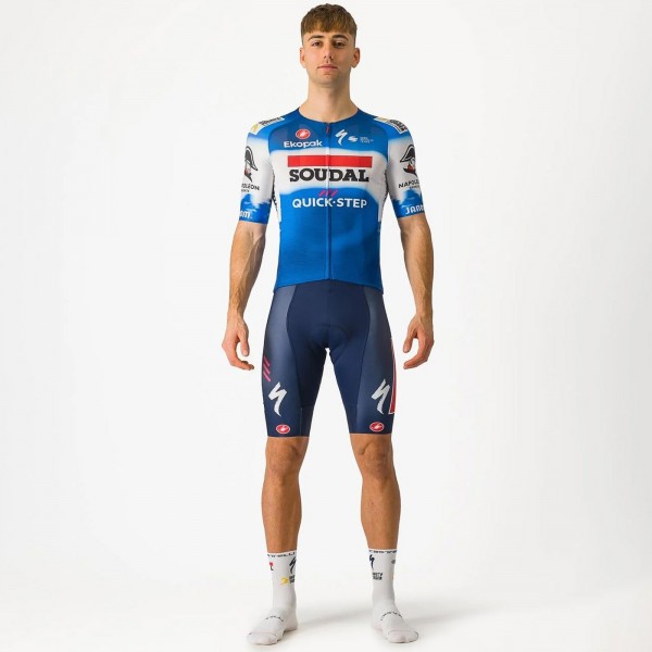 Herren Castelli Soudal Quick-Step 2024 Aero Race 7.0 trikot Radtrikot Kaufen