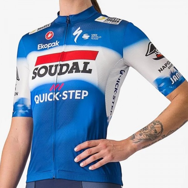 Damen Castelli Soudal Quick-Step 2024 Competizione 3 frau trikot Radtrikot Kaufen