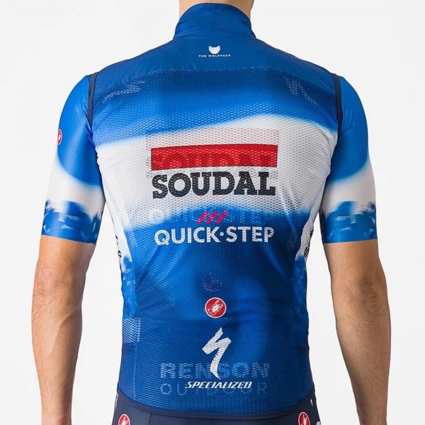 Herren Castelli Soudal Quick-Step 2024 Pro Light Wind weste Radtrikot Kaufen