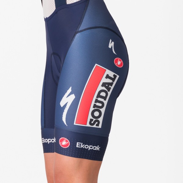 Damen Castelli Soudal Quick-Step 2025 Competizione 2 DT frau kurz tragerhose Radtrikot Kaufen