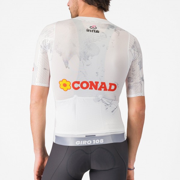 Herren Weiße Trikot Giro d'Italia 2025 Race 8S Radtrikot Kaufen