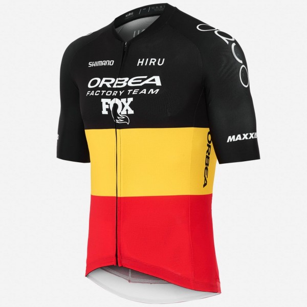 Herren Hiru Orbea Factory Team 2025 Core trikot-Belgischer Meister Radtrikot Kaufen Herren Hiru Orbea Factory Team 2025 Core trikot-Belgischer Meister Radtrikot Kaufen
