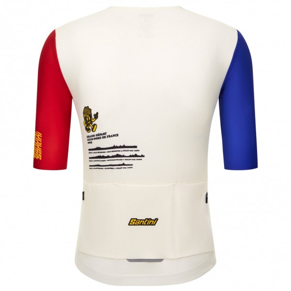 Herren Santini Tour de France trikot-Grand Départ Lille Radtrikot Kaufen