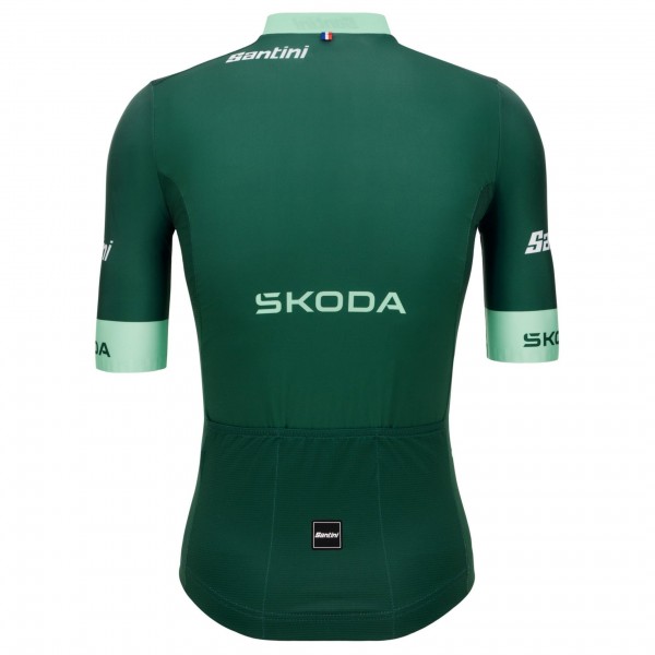 Herren Trikot Santini Grün Tour de France 2025 Offiziell Radtrikot Kaufen