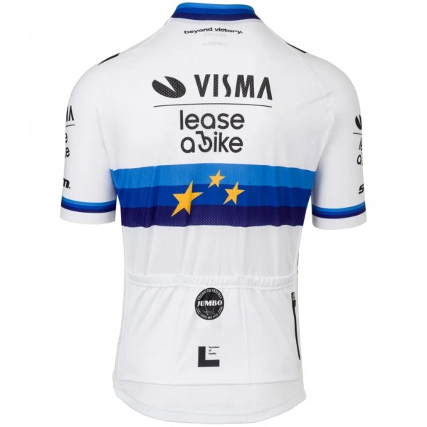 Herren Team Visma Lease a bike 2025 trikot-Europameister Radtrikot Kaufen