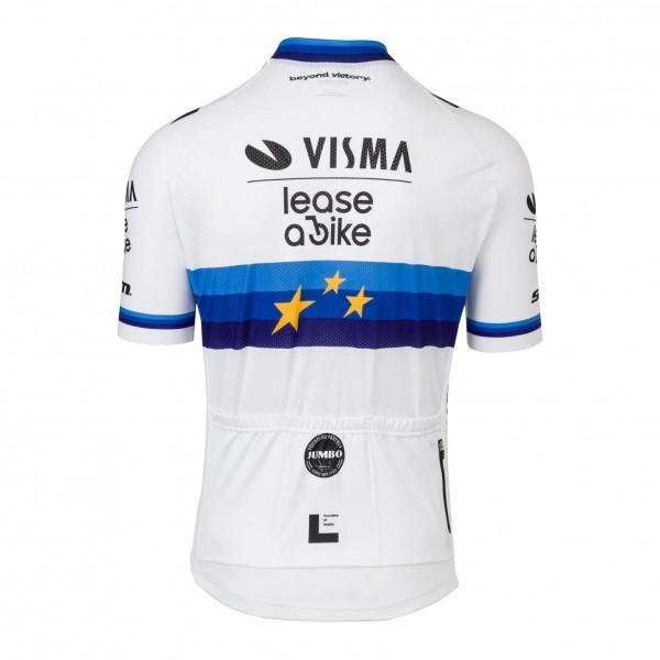 Herren Team Visma Lease a bike 2025 trikot-Europameister Radtrikot Kaufen