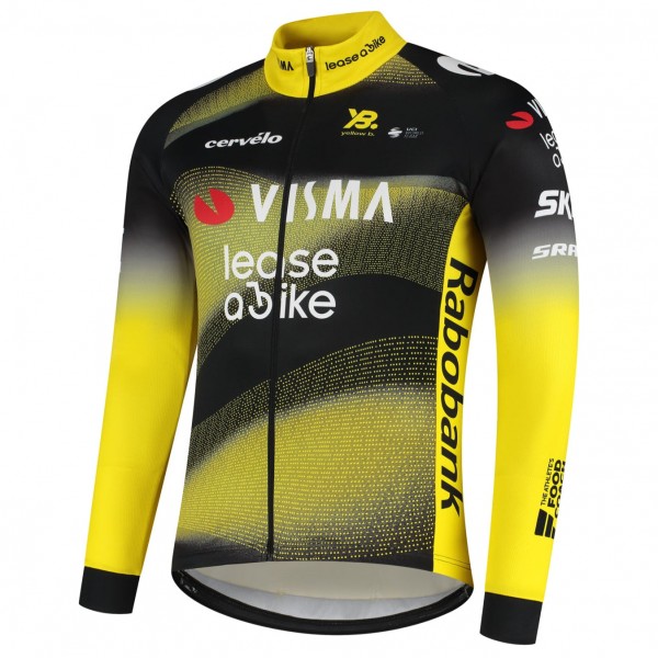 Herren Team Visma Lease a bike 2025 The Swarm langarm trikot-Tdf Radtrikot Kaufen