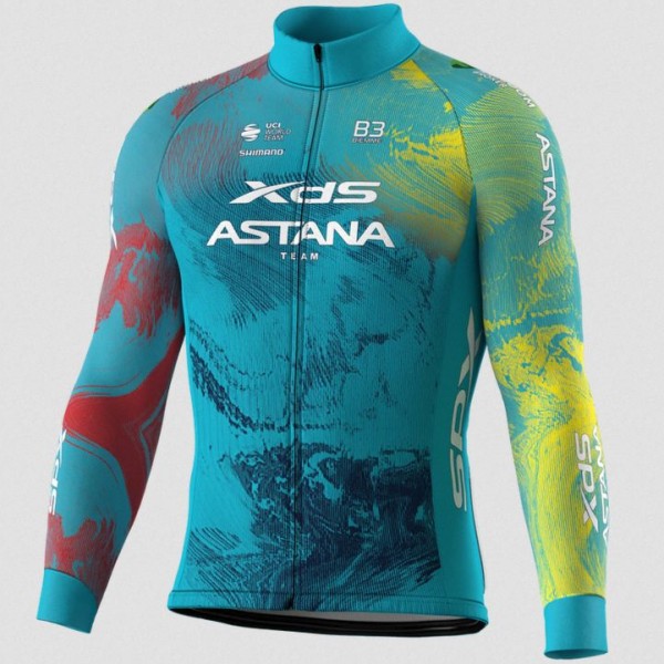 Herren Biemme XDS Astana 2025 langarm trikot Radtrikot Kaufen Herren Biemme XDS Astana 2025 langarm trikot Radtrikot Kaufen