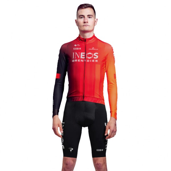 Herren Gobik Ineos Grenadiers 2025 Hyder langarm trikot Radtrikot Kaufen