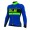 2016 ALE BERING Radtrikot Langarm-BLAU Grün FLUO Radtrikot Kaufen