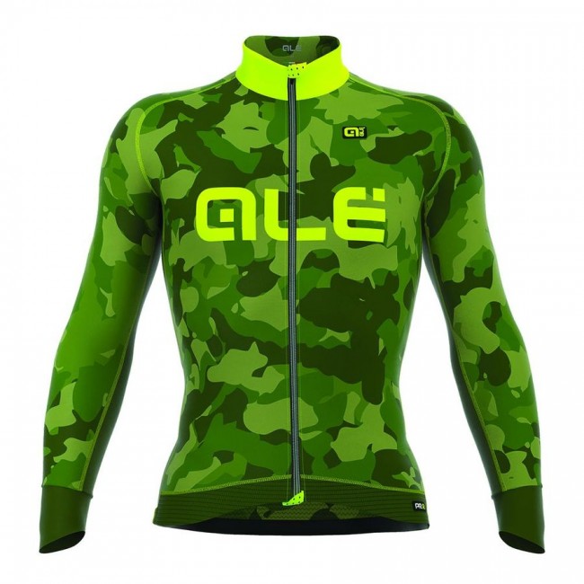 2016 ALE CAMO Radtrikot Langarm-Grün GELB FLUO Radtrikot Kaufen 2016 ALE CAMO Radtrikot Langarm-Grün GELB FLUO Radtrikot Kaufen