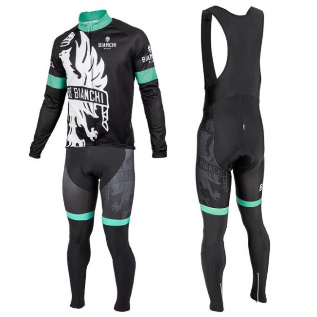 2016 Bianchi Milano Sorisole Schwarz-Grün Fahrradbekleidung Satz Radtrikot Langarm+Lang Trägerhose Radtrikot Kaufen 2016 Bianchi Milano Sorisole Schwarz-Grün Fahrradbekleidung Satz Radtrikot Langarm+Lang Trägerhose Radtrikot Kaufen