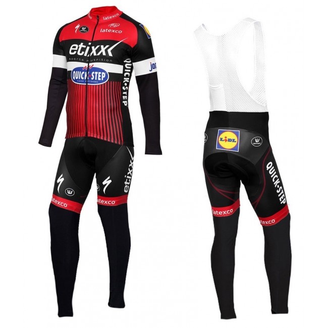 2016 Etixx-Quick Step TDF Ausgabe Rot Fahrradbekleidung Satz Radtrikot Langarm+Lang Trägerhose Radtrikot Kaufen 2016 Etixx-Quick Step TDF Ausgabe Rot Fahrradbekleidung Satz Radtrikot Langarm+Lang Trägerhose Radtrikot Kaufen
