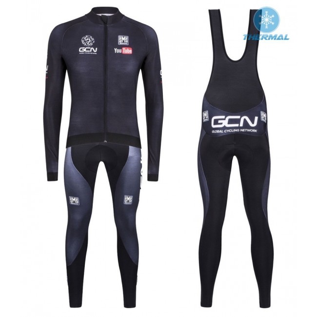 2016 GCN Sleek H20 Schwarz thermisch Fahrradbekleidung Satz Radtrikot Langarm+Lang Trägerhose Radtrikot Kaufen 2016 GCN Sleek H20 Schwarz thermisch Fahrradbekleidung Satz Radtrikot Langarm+Lang Trägerhose Radtrikot Kaufen