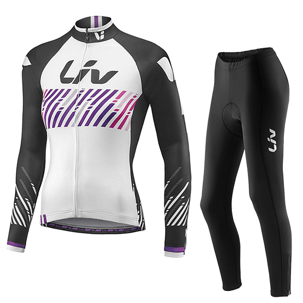 2016 Liv Damen Fahrradbekleidung Radtrikot Satz Langarm und Lange Fahrradhose Radtrikot Kaufen