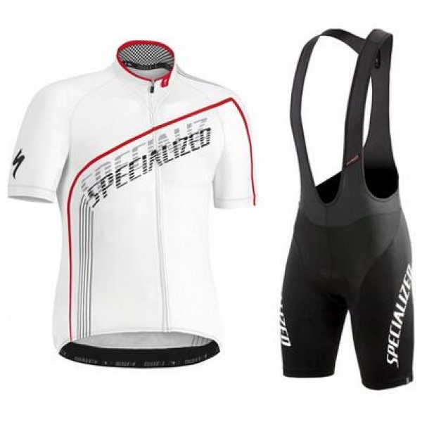 2016 Specialized SL Expert blanc Fahrradbekleidung Satz Fahrradtrikot Kurzarm Trikot und Kurz Trägerhose Radtrikot Kaufen