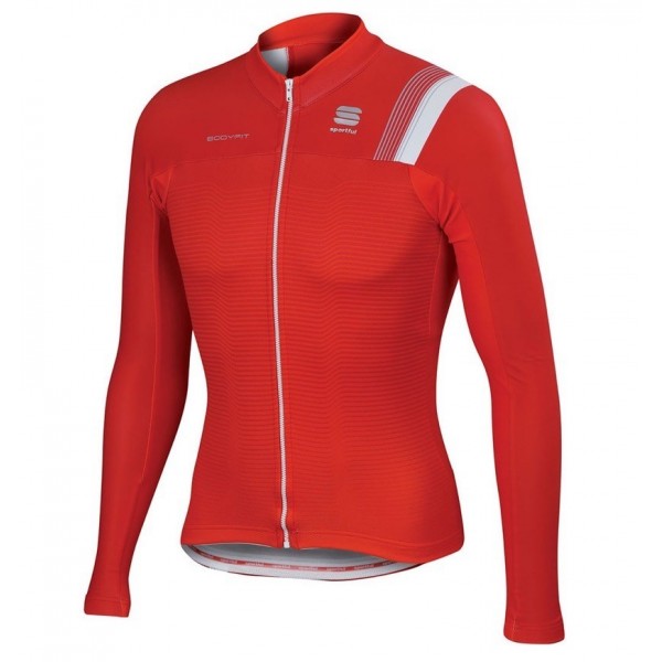 2016 Sportful JSW Rot Radtrikot Langarm Radtrikot Kaufen