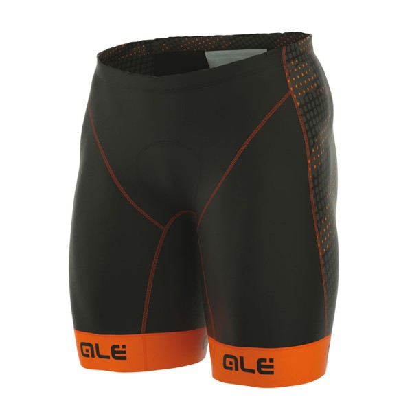 2017 Ale Triathlon Record Kurz Radhose Schwarz Orange Fluo Radtrikot Kaufen